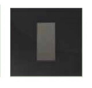 Crabtree Amare Combined Front Plate Glass with Dazzle Black 12M, ACNPGCBV12